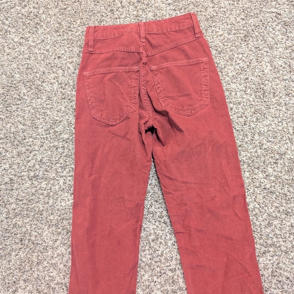 AMO NWT Red Corduroy Chloe Cropped Pants - Picture 6 of 14